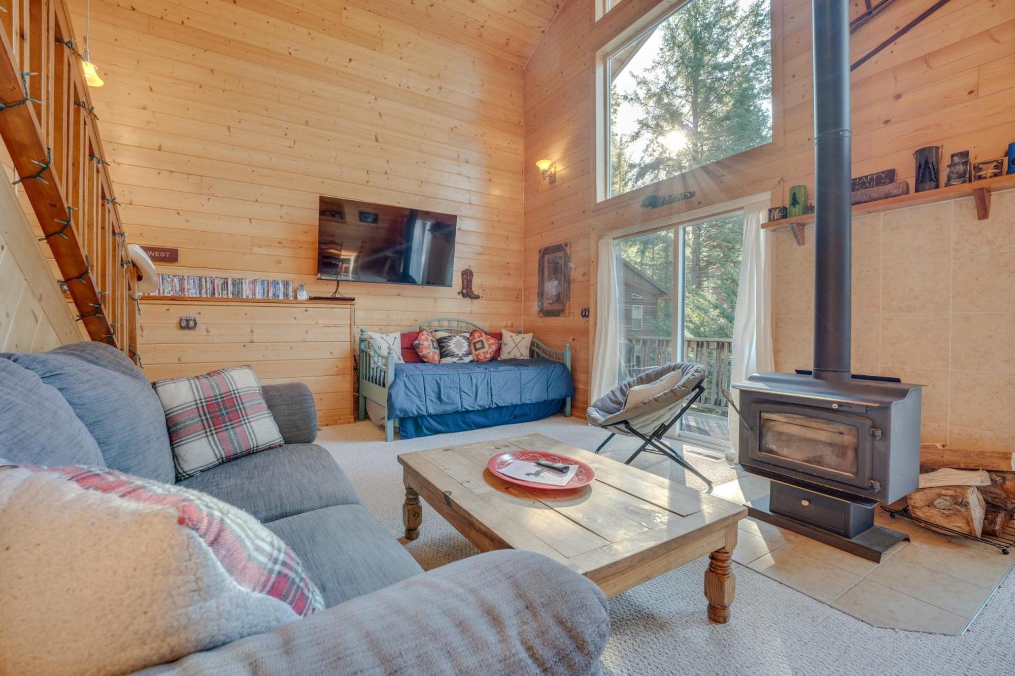 Quaint Cabin Deck And Grill In Leavenworth Exterior foto