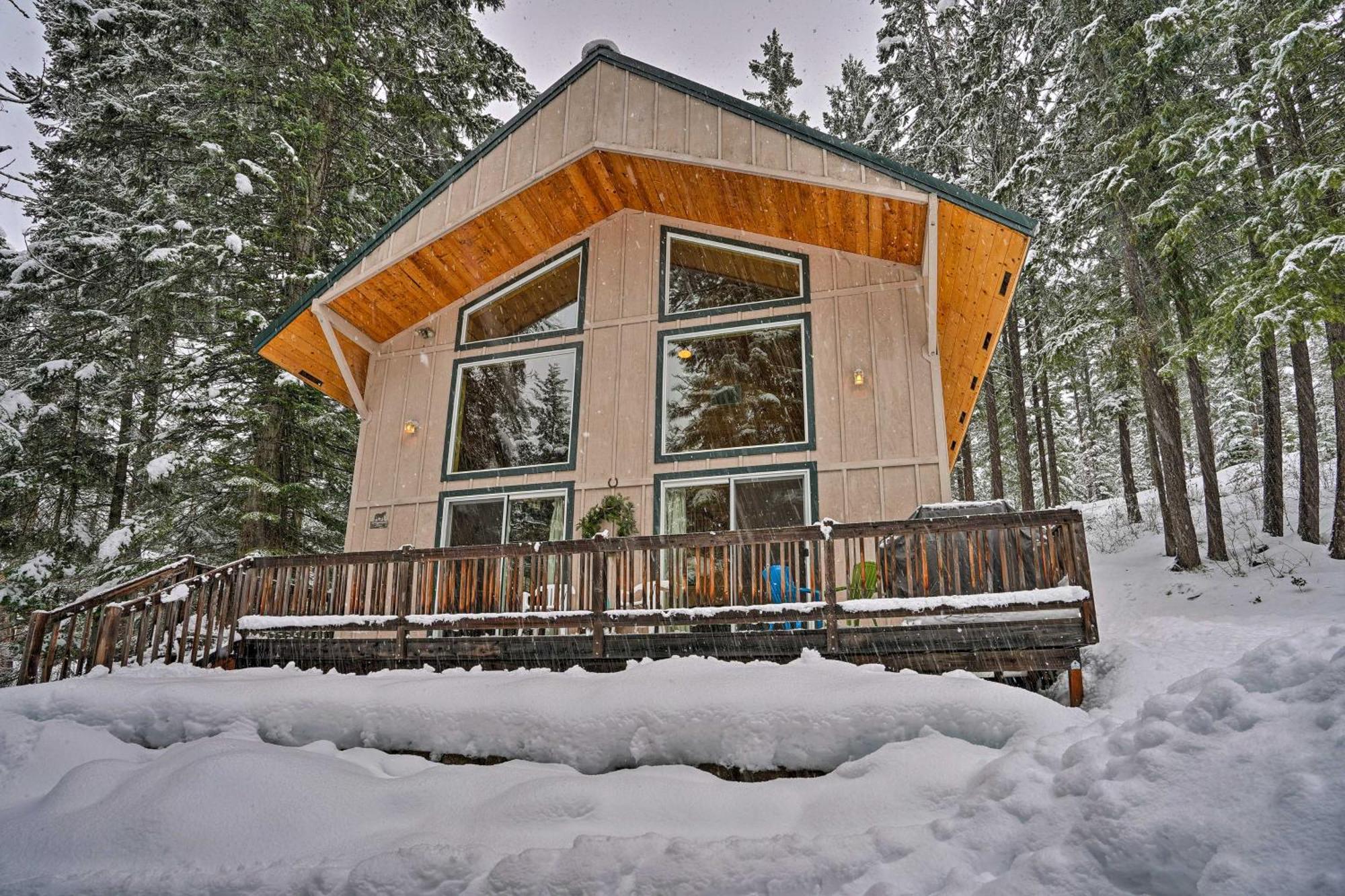 Quaint Cabin Deck And Grill In Leavenworth Exterior foto